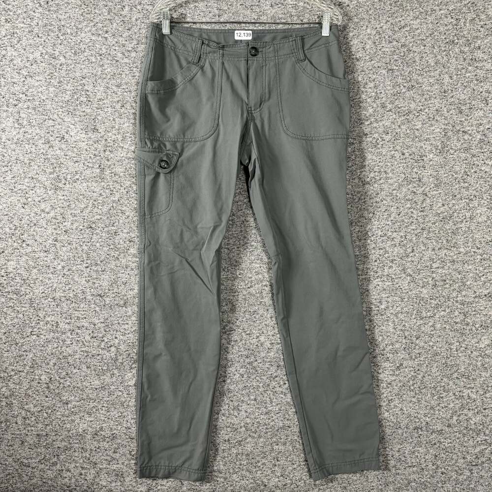 REI Women's Size 32 Gray Nylon Slim Leg Outerwear Cargo Pocket Pants